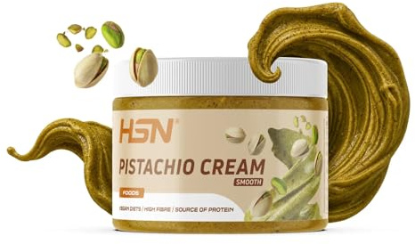 HSN Crema de Pistacho - 250 g | 100% pistachos tostados, 0% aditivos. Textura suave y cremosa. Sin grasa de palma ni azúcares añadidos