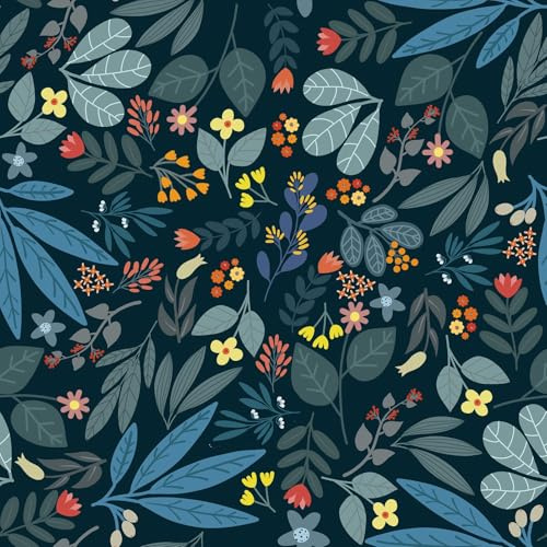Yullpaper färgglad blommig/djungel tapet sovrumstapet