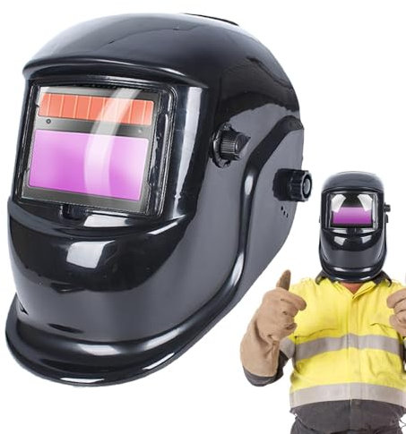 Gorros de soldador para hombre, gorros de soldador con oscurecimiento automático, cubierta facial de soldadura, funciona con energía solar, oscurecimiento automático, gorro de soldadura para
