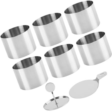 BIUDECO 1satz Edelstahl Kuchenring Mit Mousse Formen Und Backblechen Teiliges Backzubehör Für Backen Torten Und Desserts Für Kreative Küchenprojekte