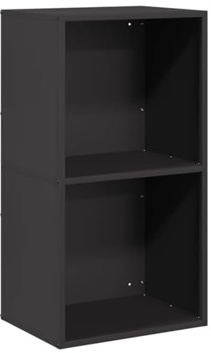 vidaXL Brennholzregal Schwarz 40x30x75 cm Kaltgewalzter Stahl, Kaminholzregal, Kaminholzständer, Holzlager, Feuerholzregal, Kaminholzlager