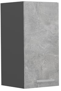 Vicco Hängeschrank R-Line, Beton, 30 cm | 1 Tür · 1 Einlegeboden · Tiefe – 31 cm · ✓ Frei kombinierbar · ✓ Praktischer Stauraum