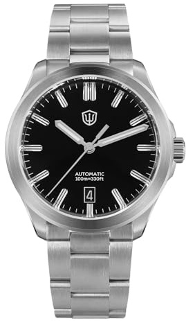 watchdives WD0005 Orologio Automatico da Uomo, Orologio Sportivo NH35 Orologi da Polso Meccanici Eleganti da 39 mm Orologi di Lusso in Cristallo Zaffiro Bombato