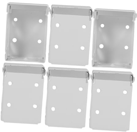 Holibanna 6pcs Blind Brackets Window Shutters Low Profile Box Mounting Brackets for Shutters