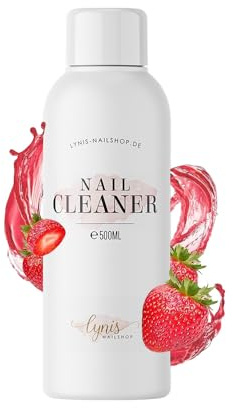 Cleaner für Nägel 500ml, Hochwirksamer Nail Cleaner zur Entfernung von Schwitzschicht & Fettfilm, Für UV/LED Gel, Acryl & Polygel, Desinfizierend & rückstandsfrei, Lynis Nailshop.de