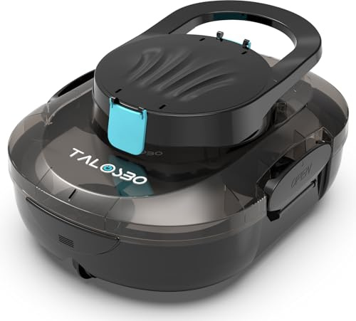 TALOSBO Pleco S1 Cordless Pool Vacuum Robotic Pool Cleaner with 75-80Mins Runtime, Small Pool Robot for Above-Ground Pools up to 645 Sq.ft, Lightweight, Auto-Parking
