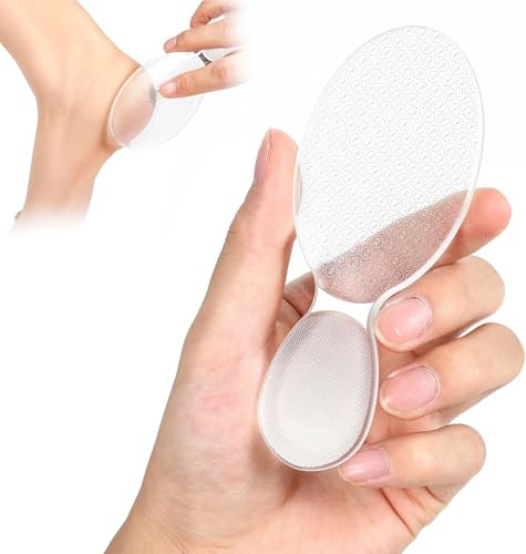 Nano-Glas-Fußfeile, 8-förmige Glas-Fußfeile, Hornhautentferner, Fußschrubber, professionelles Pediküre-Werkzeug, Fersenentferner, Bimsstein, 2 Stück