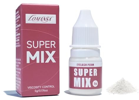 Lomansa Lash Lift Powder, Super Mix, mix con lozione per sollevamento ciglia, uso in salone, 5 g