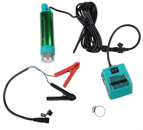Pompa a batteria al litio senza fili per batteria Dayi Diametro 38 mm, 30 50L/min Portata Pompa di trasferimento acqua combustibile olio con cavo 2 4 m e materiale in lega di alluminio (con morsetto)