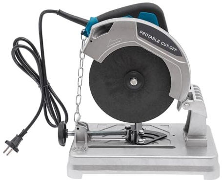 Sierra ingletadora, 1200 W, 185 mm, corte de metal, 5200 rpm, grosor de corte 0-50 mm, ángulo de corte 0-45°, para cortar madera, acero, paredes, suelos