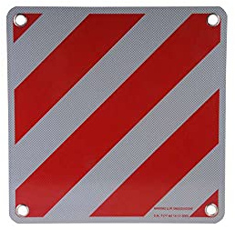 Warntafel Italien Aluminium reflektierend 500x500mm rot-weiß