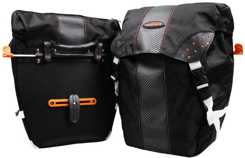 Ibera Fahrradtasche PakRak Clip-On Schnellentriegelung Allwetter-Fahrradtaschen, inkl. Regenhülle