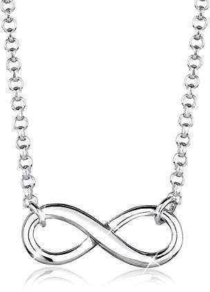 Elli Halskette Damen Infinity Symbol Unendlichkeit in 925 Sterling Silber