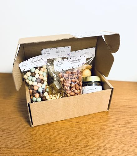 CHOCOLAT DE PAQUES - COFFRET 5 SPECIALITES : nougats, biscuits, confiture de lait, croustybilles et cacahuètes grillées - CHOCOLAT DE PAQUES - GOURMANDISES DE PAQUES - OEUFS EN CHOCOLAT