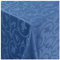 Tischdecke Damast Stoff Barock Tulpen Tischtuch Bügelarm eckig 80x80 cm in Blau mit umgenähtem Rand Premium Qualität