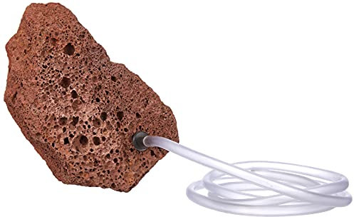 Hobby Vulcano Naturausströmer I 11 x 8 cm I Einzigartiger Lavastein als Aquarium Deko & Luftausströmer I Zubehör für Sauerstoffversorgung I Natürlicher Sprudelstein für Aquarien & Terrarien