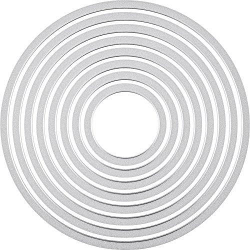 Sizzix 2118737551 Framelits Circles Set, Andere, Silber, 0
