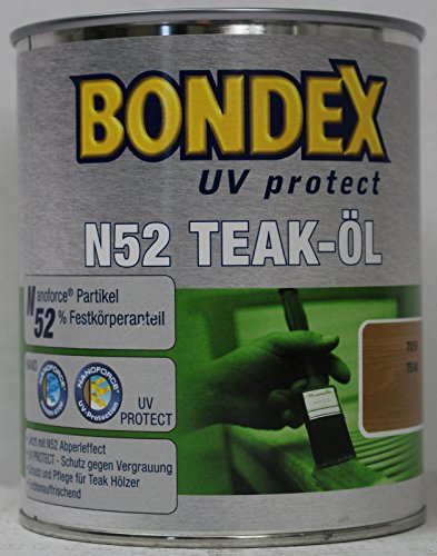 Bondex Teaköl N52 UV 0,75L Teak Öl Hartholzöl Holzöl Terrassenöl