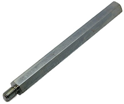 10X 229X100 Distanzmuffe mit Gewinde Innengew: M6 100mm Außengew: M6 Stahl DREME