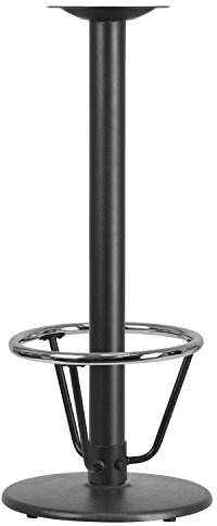 Flash Furniture Beverly 18'' Round Restaurant Table Base with 3'' Dia. Bar Height Column and Foot Ring