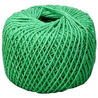 Vintage natürliche Jute Twine 82ft - 2mm Jute Twine DIY Seil Multipurpose Craft Supplies, grün