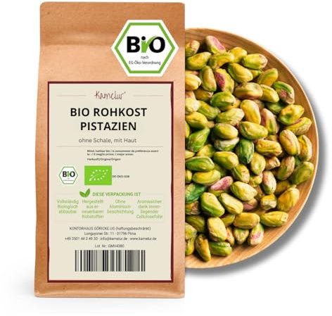 500g di pistacchi BIO senza guscio e non spellati, pistacchi sgusciati e non salati - per fare da te la crema al pistacchio BIO