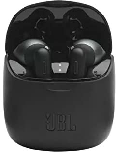 JBL Tune 225 TWS Lifestyle Bluetooth Kopfhörer - Schwarz – Kabellose Sport Ohrhörer für bis zu 5 Stunden Musikgenuss mit nur einer Akku-Ladung – Inkl. Ladecase