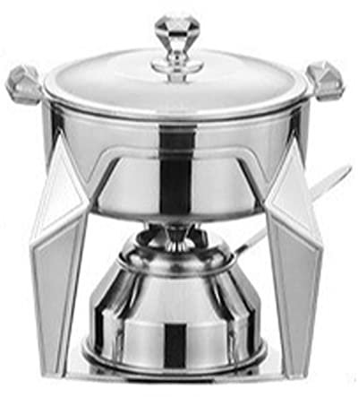 Camping Cookware Set, Portable Spirit Cooker, Stainless Steel Camping Spirit Cooker With Pot for Indoor Use and Outdoor Camping,Silver