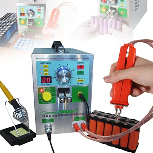 Saldatrice Automatica a impulsi a induzione 709AD+ 3.2KW Saldatrice a Punti a Batteria, per batterie al Litio 18650 14500 Pacco Batteria con Sistema di Raffreddamento e Illuminazione a LED
