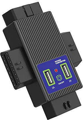 BELEY OBD2 Adapter 1 zu 3-Splitter Konverter Voller 16 Pines 1 Stecker auf 3 Buchsenstecker OBDII Diagnosegerät mit 2 USB Anschlüssen für Auto Diagnosescanner Code Readers & Scan Tools etc.