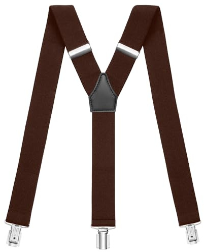 Sencillo Herren Hosenträger mit Starken Clips Y-Form