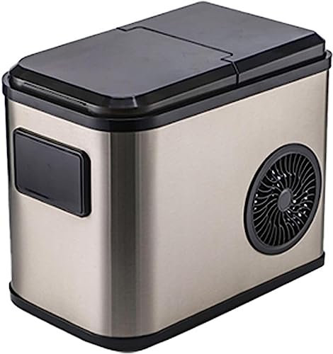 Ice maker countertop Ice Makers Countertop, 9 Cubes Ready in 7 Mins, 26lbs in 24Hrs, 2 Sizes of Bullet Ice, Stainless Steel, Perfect for Home/Kitchen/Office/Bar Household/Kitchen/Office/Party/camping