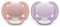 Philips Avent Ultra Soft Pacifier - 2x soft and elastic pacifier for children aged 0-6 months without bisphenol A, with sterilizer case (model SCF091/31)