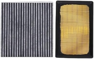 MOTOHIRO Luftfilter Innenraumfilter for Toyota Aqua NHP10 1.5L Hybrid 2011–2020 for AYGO 1.0L Autofilter OEM 1780121060 8713930040 Innenraumluftfilter (Size : 2 Pcs Filter Set)