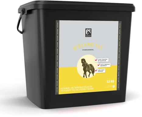 SCANFARM Equsana Island VIT, 12 kg - Vitaminergänzung für Islandpferde aller Altersstufen und Aktivitätsniveaus - Kühl und trocken lagern