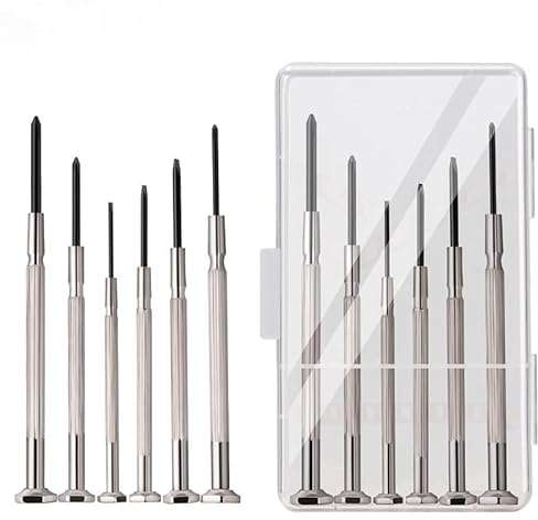 Generic 6PCS Mini Precision Screwdriver Set - Multifunctional Watchmakers Screwdriver Repair Set for Watches, Clocks, Computers, Glasses, Calculators