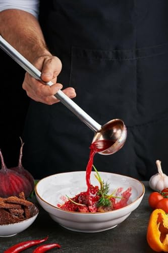 Heavy Duty Soup Ladle 4oz Stainless Steel Serving Spoon Sauce Cooking