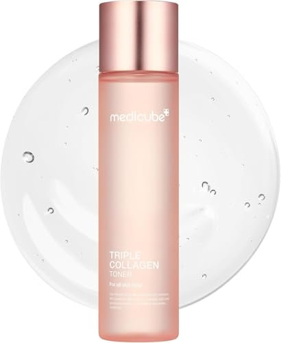 Medicube TRIPLE COLLAGEN TONER 4.0, 140 ml, toner facciale con effetto idratante e firming