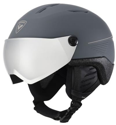 Rossignol - Skihelm / Snow Fit Visor Impacts Photoch Grey Herren – Größe S/M – Grau