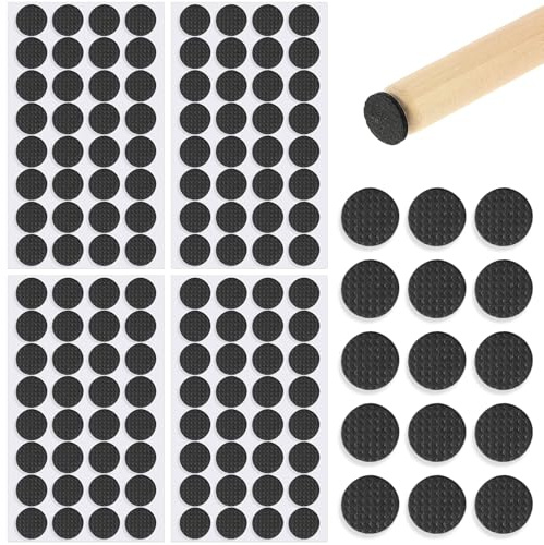 128 Stück Antirutsch Pad 20 mm Selbstklebend Möbelstopper Gummi Anti Rutsch Pads Runde Möbel Rutschhemmer für Möbel Fliesenböden Hartholzböden Möbelfüße Stuhlbeine Sofas