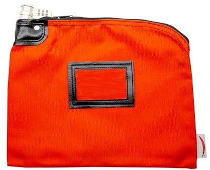 Cardinal bag supplies Banktasche, Denier Nylon, 22,9 x 30,5 cm, Orange/Abendrot im Zickzackmuster (Sunset Chevron)