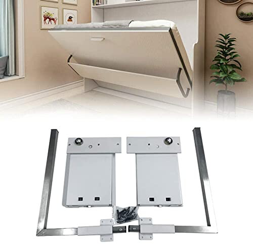 Kit di ferramenta per letto a parete, per letto matrimoniale o king size, meccanismo fai da te ad alto carico con molle di montaggio incluse