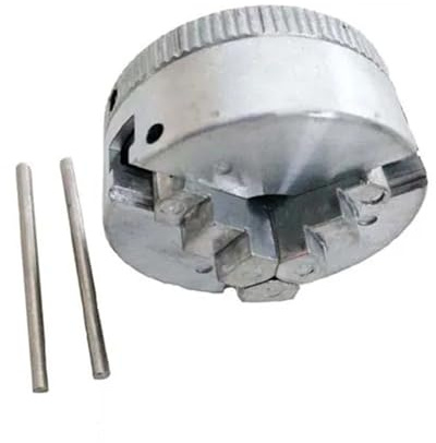 DAISHUJIE Drehfutter 2 45 mm Dreibackenfutter 1,8~56 mm/12~65 mm Z011 Klemmung for Drehmaschine mit Zwei Verriegelungsstangen M12x1 mm Gewindestange auf der Rückseite(Simple Style)