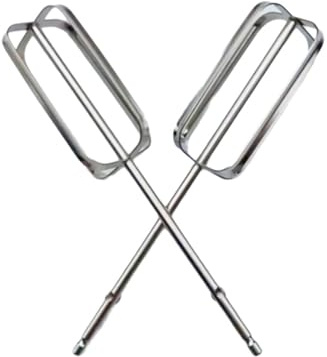 Lot de 2 têtes de mixage électriques en acier inoxydable pour batteur d'œufs - Pièce de rechange