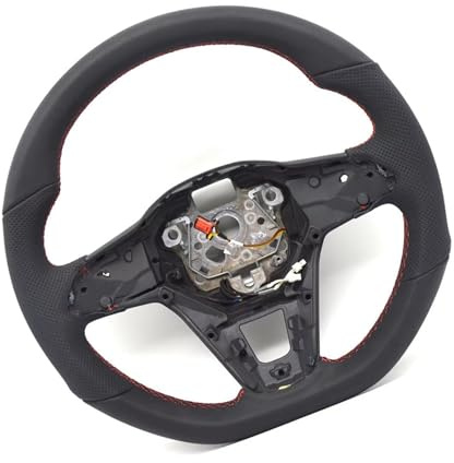 Volantes de coche Compatible Con VW Para Golf 8 Para Passat Para CC Base De Volante Calefactable Semiperforada Para Volante Deportivo De Competición, Accesorios Para Coche