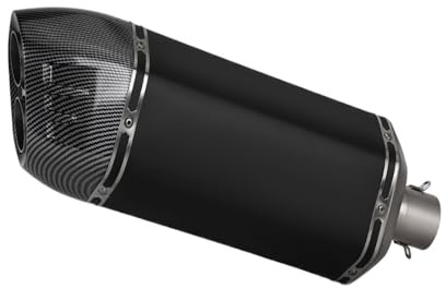 Motorcycle exhaust center pipe Motorcycle Slip On Line Exhaust For TRK502X TRK552X TRK 552X 502X Middle Link Pipe Connect Giant Shield Muffler(B)