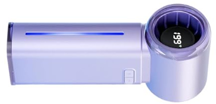Rudiaoa Ventilateur brumisateur portable à 199 vitesses - Écran numérique rechargeable - Refroidissement à piles - Pour activités intérieures et extérieures