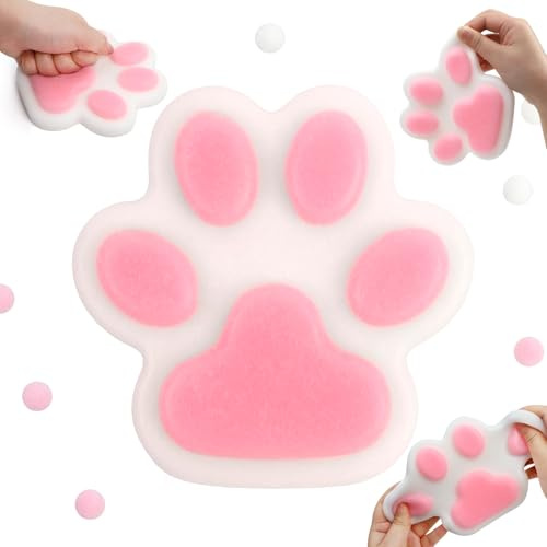 Taba Squishy Cat, Taba Squishy XXL, Squishy Cat Paw, Cat Paw Squeeze, Squeeze Gato XXL, Katzenpfoten Squishy, Stress Spielzeug Cat Paw für Kinder und Erwachsene, zum Konzentrieren, Angst Relief