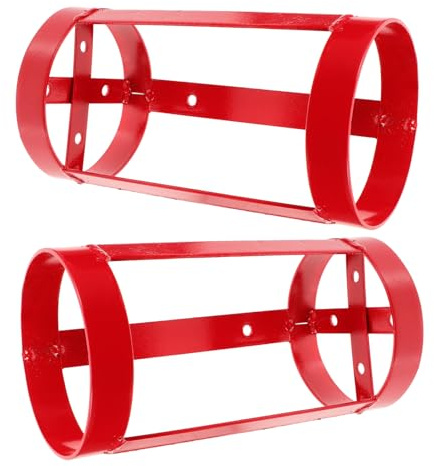 POPETPOP Soporte Metálico Resistente para Extintor de 2 Kg Base Fija para Extintor Portátil Soporte de Pared Reforzado para Uso Doméstico Coche Caravana y Camión 2 Unidades
