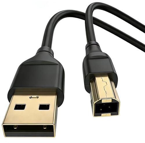 Canon Pixma Printer Cable 10ft, USB-A to USB-B Cable, High Speed USB Printer Cord Scanner Printer Cord for Canon Pixma Canon Pixma TS3522,TS3722, HP Dell Epson Brother Lexmark Xerox Samsung Piano DAC